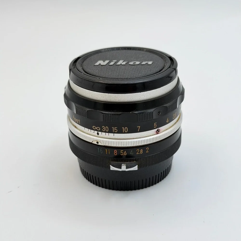 Nikon Nikkor-S Auto 5cm 50mm f2 Non-AI Lens Nippon Kogaku Japan 565596